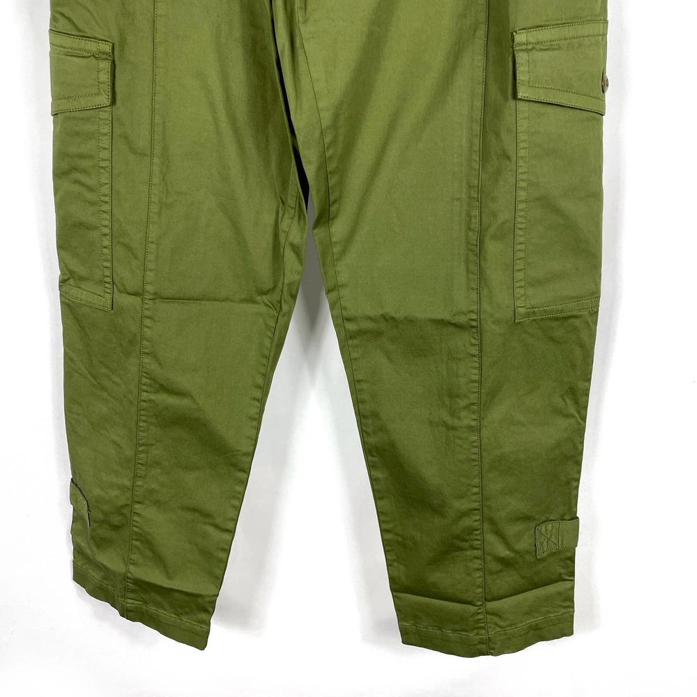 SOLD-NEW Alex Mill Washed Expedition Pant in Army Olive Green Cropped Sz 10 - Picture 5 of 10